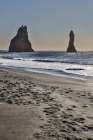 Iceland, Vik. Reynisfjara black sand beach Art Print